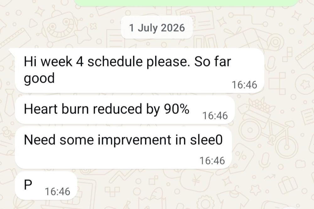 Patient WhatsApp message 3