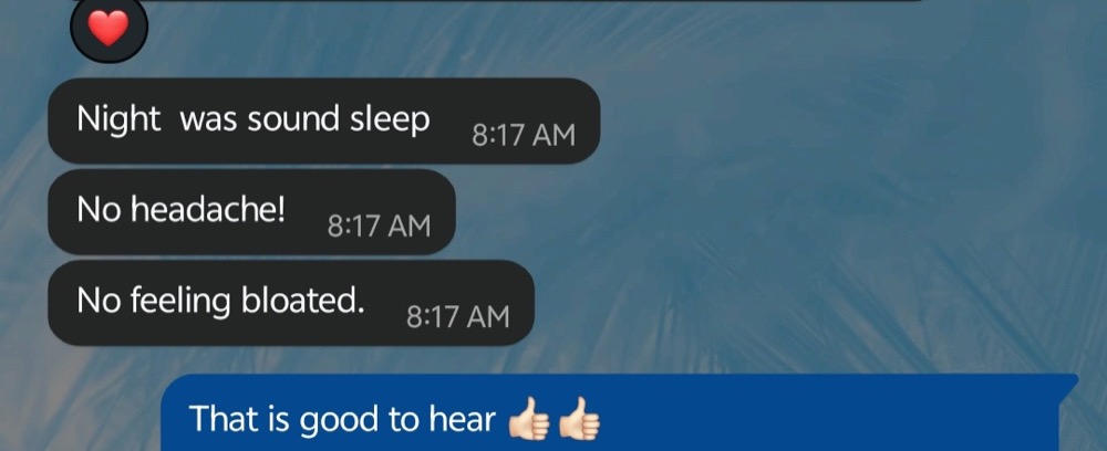 Patient WhatsApp message 8